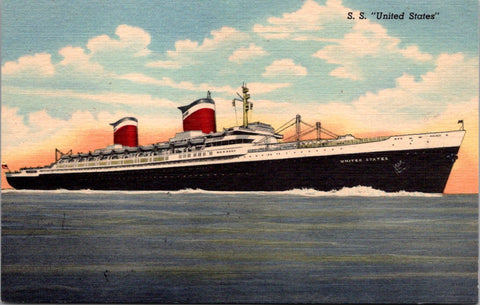 Ship Postcard - UNITED STATES, SS postcard - 800470