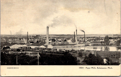 MI, Kalamazoo - Paper Mills and area postcard - C08038
