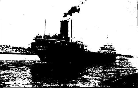 Ship Postcard - CADILLAC RPPC postcard - F17365