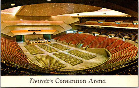 MI, Detroit - Convention Arena - designed by Giffels & Rossetti postcard - MI000