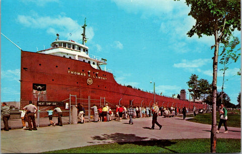 Ship Postcard - THOMAS W LAMONT at dock postcard - w00028