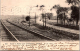 MA, NORTHAMPTON - Road to Hadley, railroad tracks - 1906 postcard - W02681