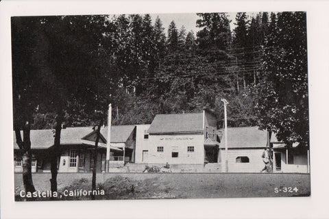 CA, Castella - Depot and Saloon postcard - w02797
