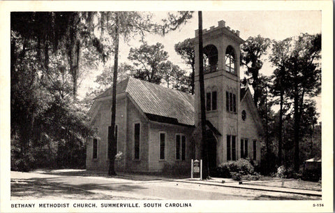 SC, Summerville - BETHANY METHODIST Bethany Church - postcard - 2k0051