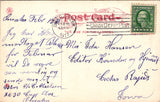 NE, Omaha - Country Club up close - 1917 Union Depot station cancel - 505239