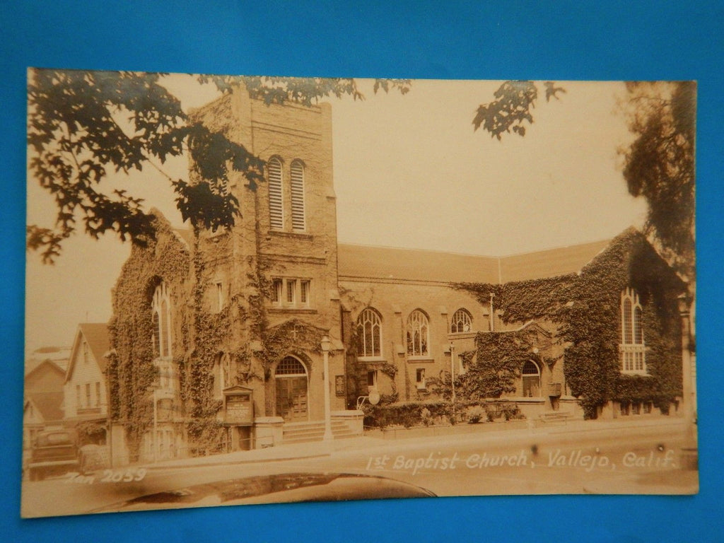 CA, VALLEJO - First Baptist Church - Zan RPPC - A10135