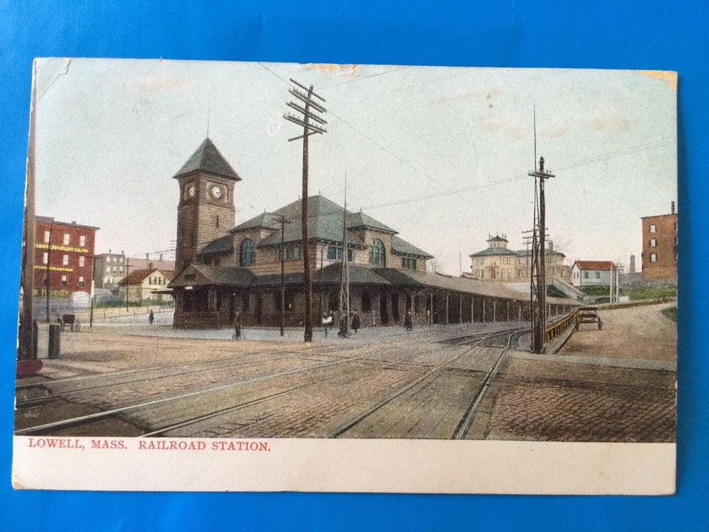 MA, LOWELL - Railroad Station, Train Depot postcard - H15030