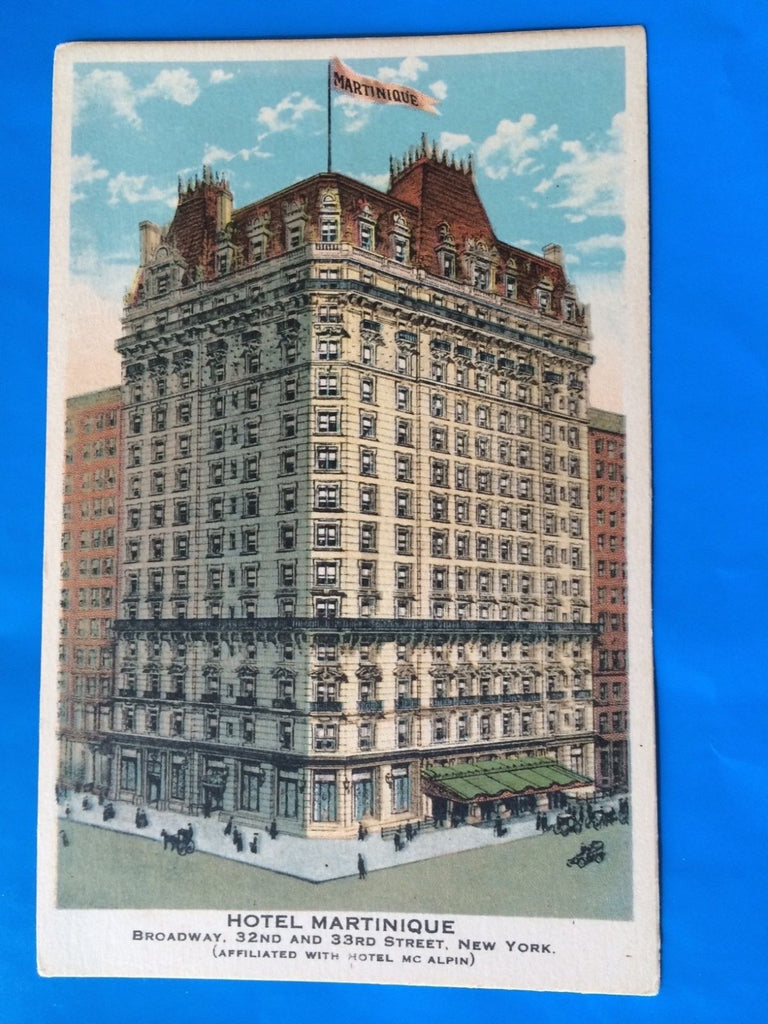 NY, NEW YORK CITY - Hotel Martinique building postcard - H15040