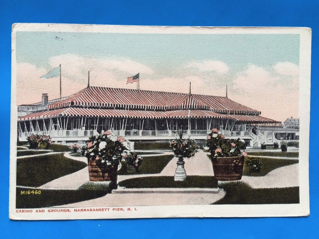 RI, NARRAGANSETT PIER - Casino and Grounds closeup - C06598