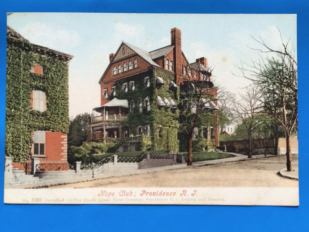 RI, PROVIDENCE - Hope Club building covered in ivy - A10104