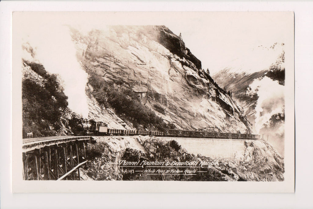 Train - Railroad  Engine, Cars - White Pass and Yukon Route RPPC - 801029