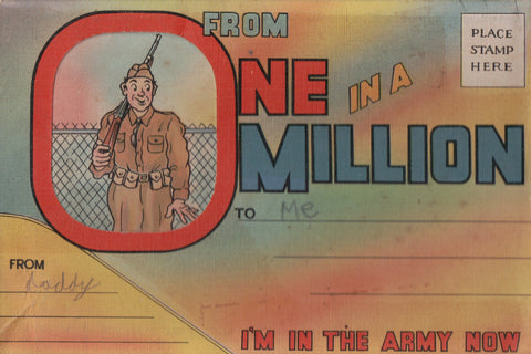 Military - Souvenir Folder - FROM 1 in a MILLION - Army man - A04018