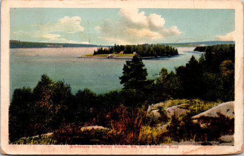 ME, Winter Harbor - Grindstone Inn, from Schoodic Rd postcard - A19584