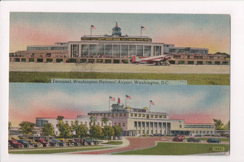 DC, Washington - Washington National Airport postcard multi view - w04176