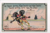 Black Americana - Ah Takes after Mah Pappy - Wellman postcard - C17936