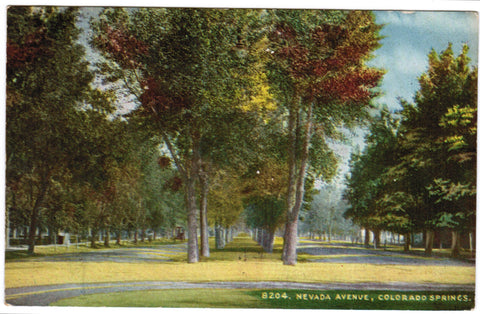 CO, Colorado Springs - Nevada Avenue postcard - w03137