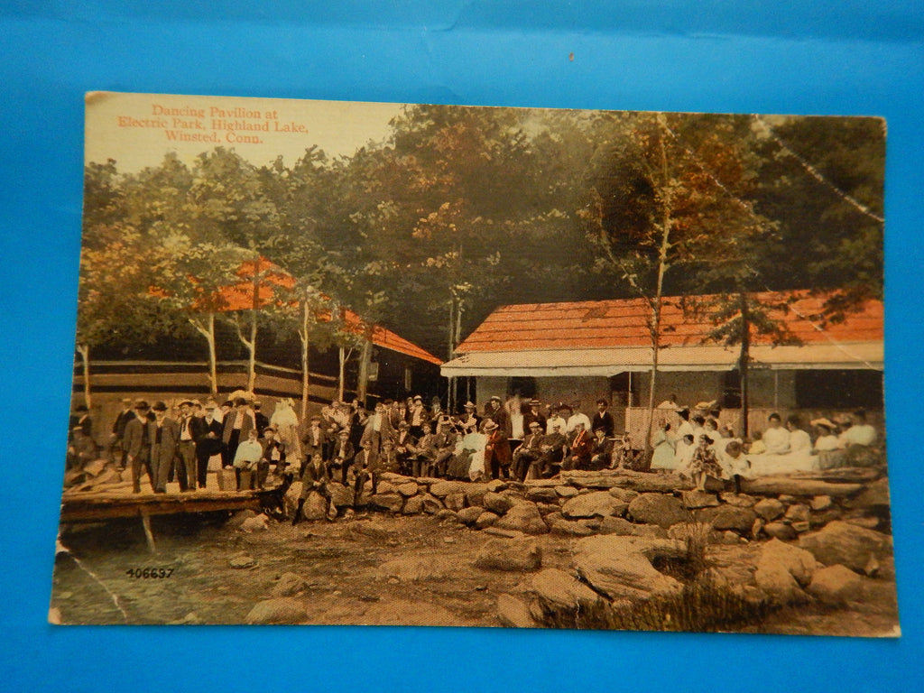 CT, WINSTED - Dancing Pavilion Electric Park, Highland Lake (original SOLD) H15090