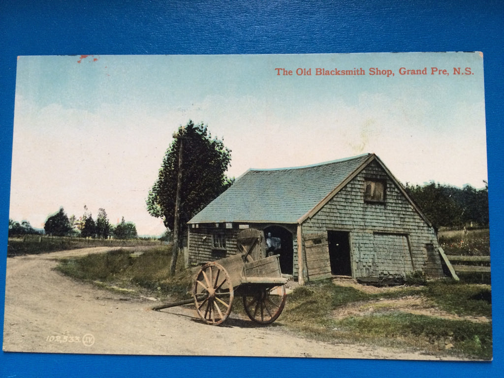 Canada - GRAND PRE, NS - Old Blacksmith Shop, wagon - R00485