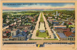 DE, Rehobth Beach - aerial view of Rehoboth Avenue postcard - w01011