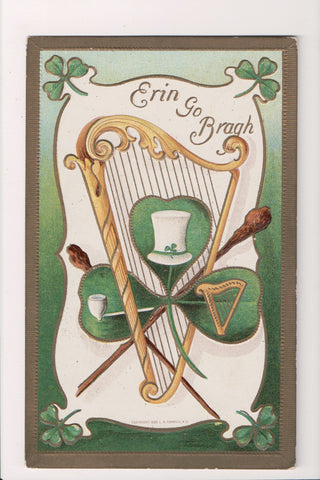 St Patrick - St Patricks Day - Erin Go Bragh postcard - E04191
