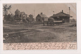 ME, HOLLIS CENTER - Railway Station, train tracks, house etc postcard - E10001