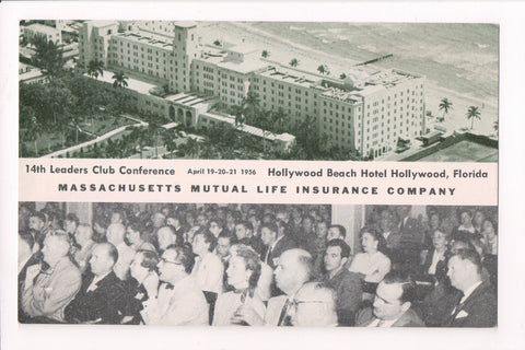 FL, Hollywood - Hollywood Beach Hotel - MA Mutual Life Ins Co @1956 - w01089