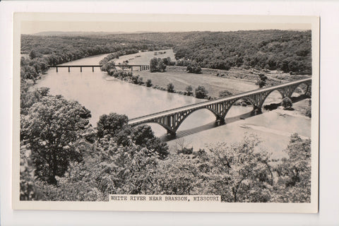 MO, Branson - White River and Bridges - RPPC - G17171