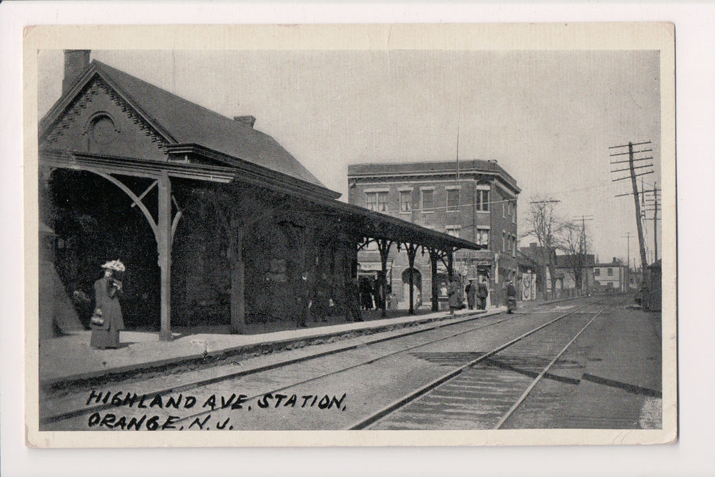 NJ, ORANGE - Highland Ave Station, RR Depot @1912 (original SOLD) G17179