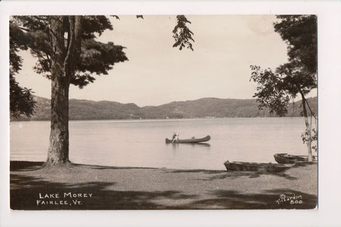 VT, Fairlee - Lake Morey - canoe and surrounding area - RPPC - G17186