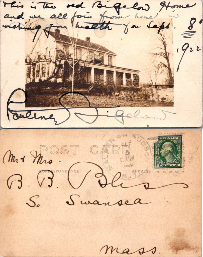 NY, MAIDEN on HUDSON? - Malden House (Bigelow Homestead) (original SOLD) G17239