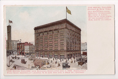 IL, Chicago - Royal Tailors (new) completed 1-1-1906 postcard - CP0233