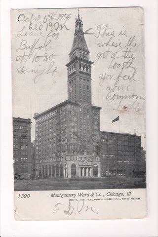 IL, Chicago - Montgomery Ward and Co postcard - D05375