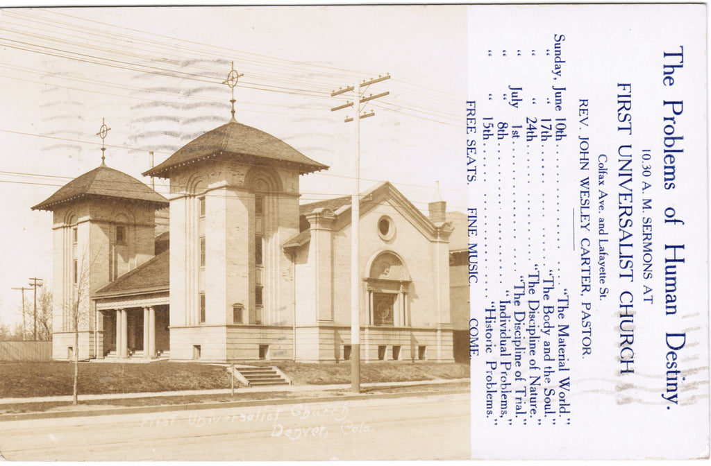 CO, DENVER - First Universalist Church (original SOLD) - EP0156