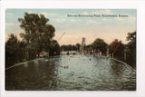 KS, Hutchinson - Stevens Swimming Pond postcard - B08312