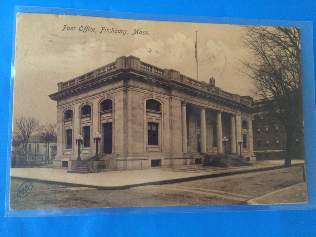 MA, FITCHBURG - Post Office PO postcard - H15008