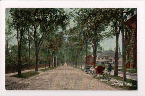 MA, Pittsfield - Wendell Avenue, vintage postcard - A09062