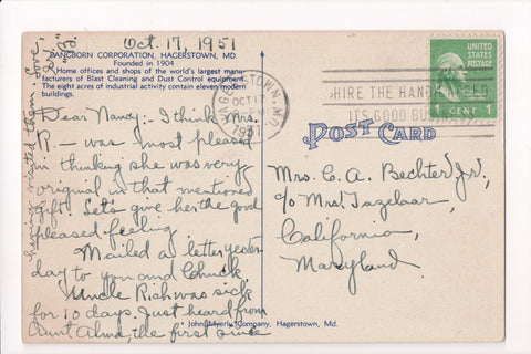 pm SLO - HIRE THE HANDICAPPED - MD 1927 Slogan or Logo cancel - C08610
