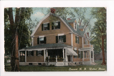 NH, Concord - Walker House closeup postcard - W02803