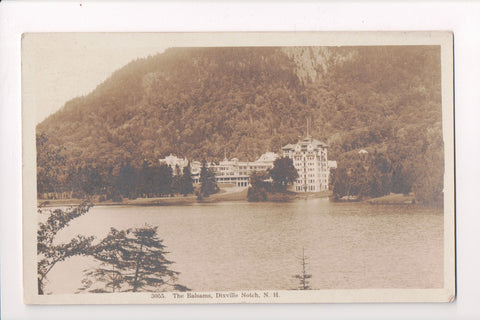 NH, Dixville Notch - Balsams from across the water - RPPC - MB0323