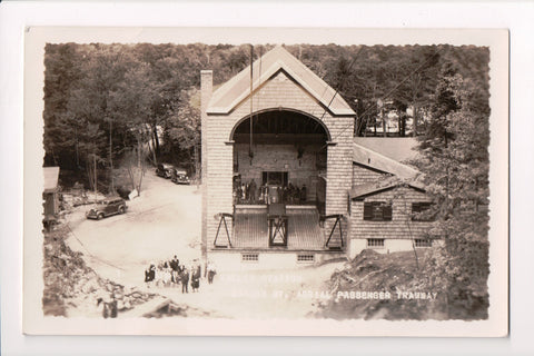 NH, Franconia - Valley Station, Cannon Mt Passenger Tramway - RPPC - w02979