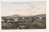 NY, TANNERSVILLE - Depot and town beyond (original SOLD) NL0294