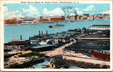 NJ, WEEHAWKEN - West Shore Depot, Water Front @1927 (original SOLD) NL0524