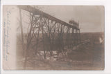 NY, BELFAST - Erie Railroad Bridge, construction (original SOLD) - A05158
