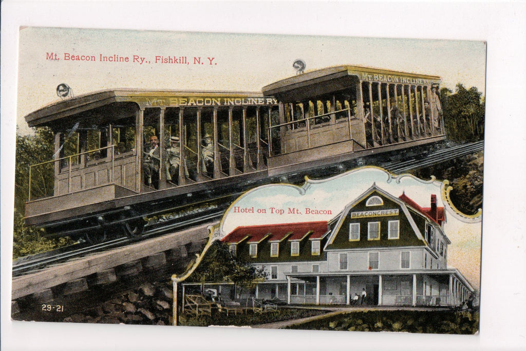 NY, FISHKILL - Mt Beacon Incline Railway, Beaconcrest Hotel (original SOLD) T00320