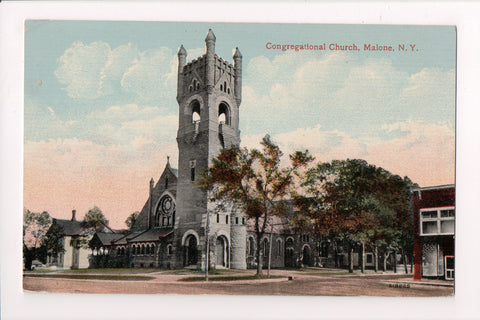 NY, Malone - Congregational Church - ONCHIOTA, NY DPO cancel - A06583