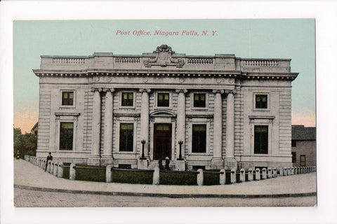 NY, Niagara Falls - Post Office - closeup postcard - B11164