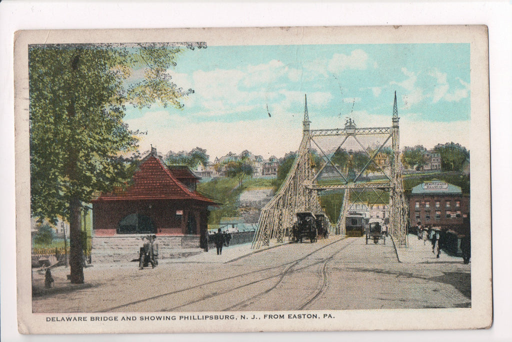 PA, EASTON - Delaware Bridge, Pennsylvania Railroad - B17018