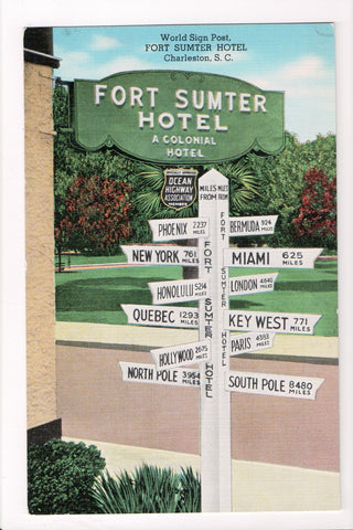 SC, Charleston - FORT SUMTER HOTEL with sign (DIGITAL COPY ONLY) - A17029