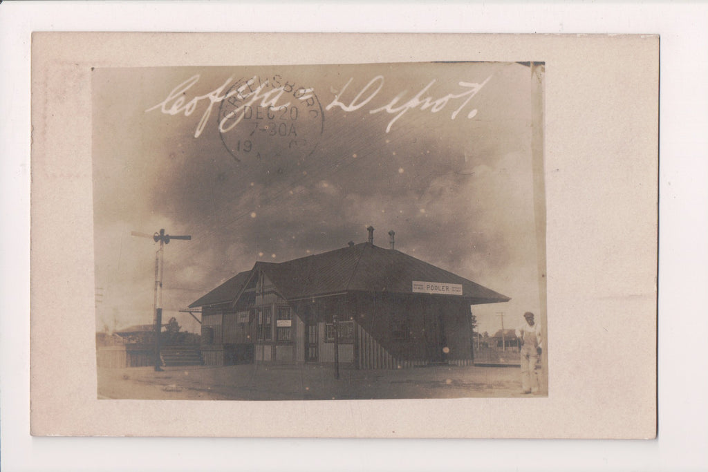 GA, POOLER - Train Station - Railroad Depot (original SOLD) SL2769