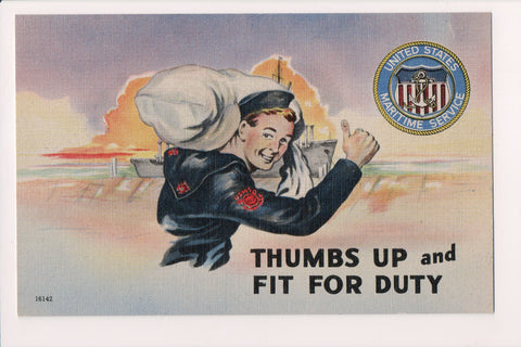 Military Comic Postcard - THUMBS UP, FIT FOR DUTY - SL2981